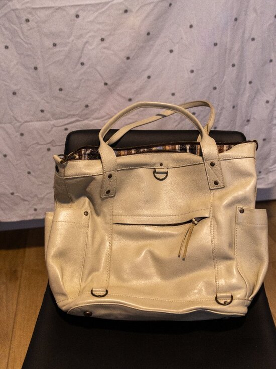 Cream Leather Nena and Co The Perfect Bag main image 4